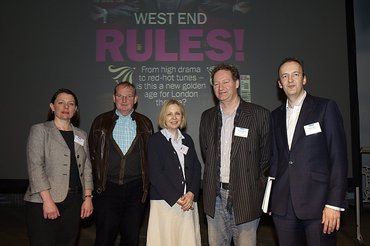 Dr Karen Fricker, Jack Bradley, Lyn Gardner, Richard Bean, Julian Bird