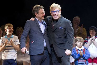 Lee Hall, Elton John and the cast of Billy Elliot. Photo Credit Dan Wooller