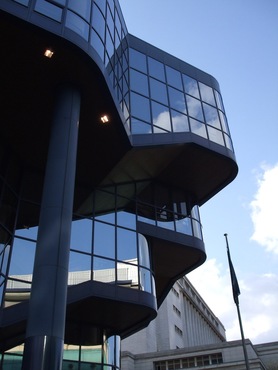 exterior close-up, Royal Concert Hall, Nottingham