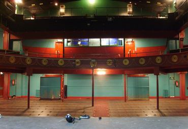 Oldham Coliseum auditorium with seats removed